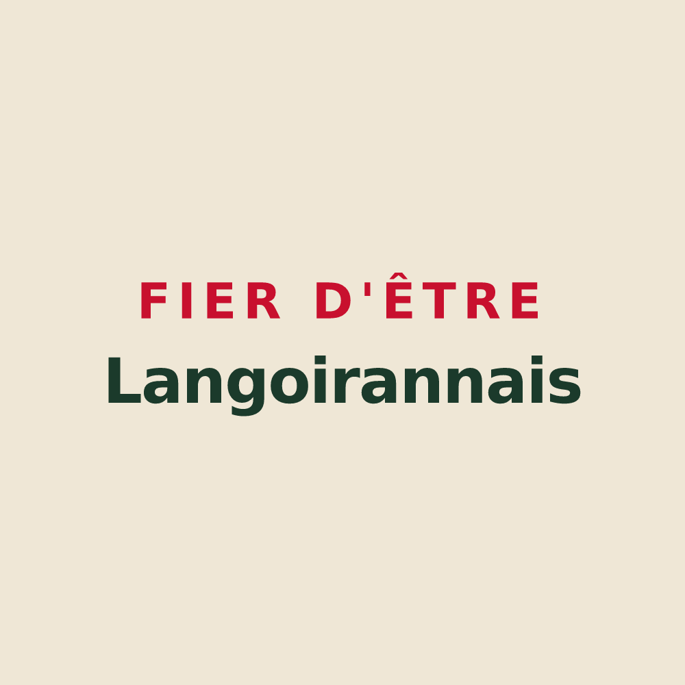 Tote bag « Fier d'être Langoirannais » — design pour Langoiran