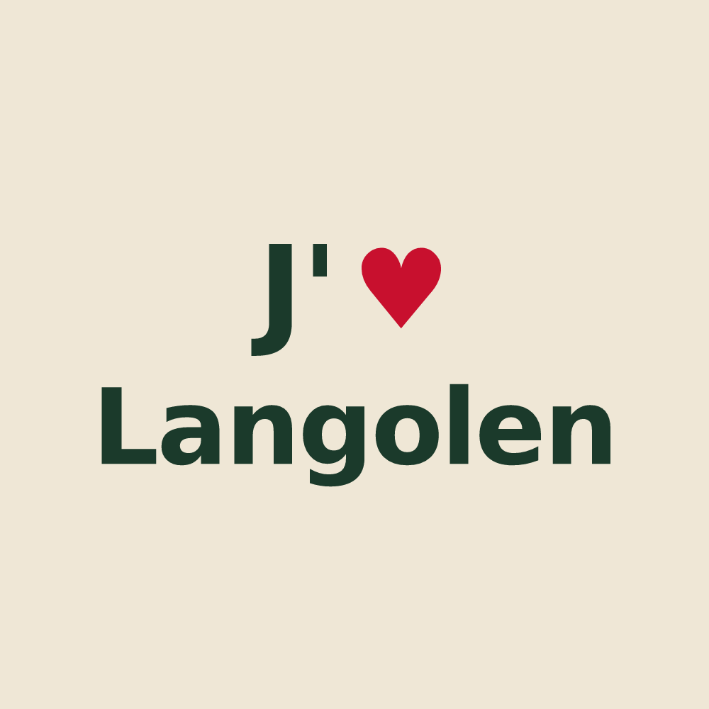 Tote bag personnalisé Langolen — design J'aime Langolen
