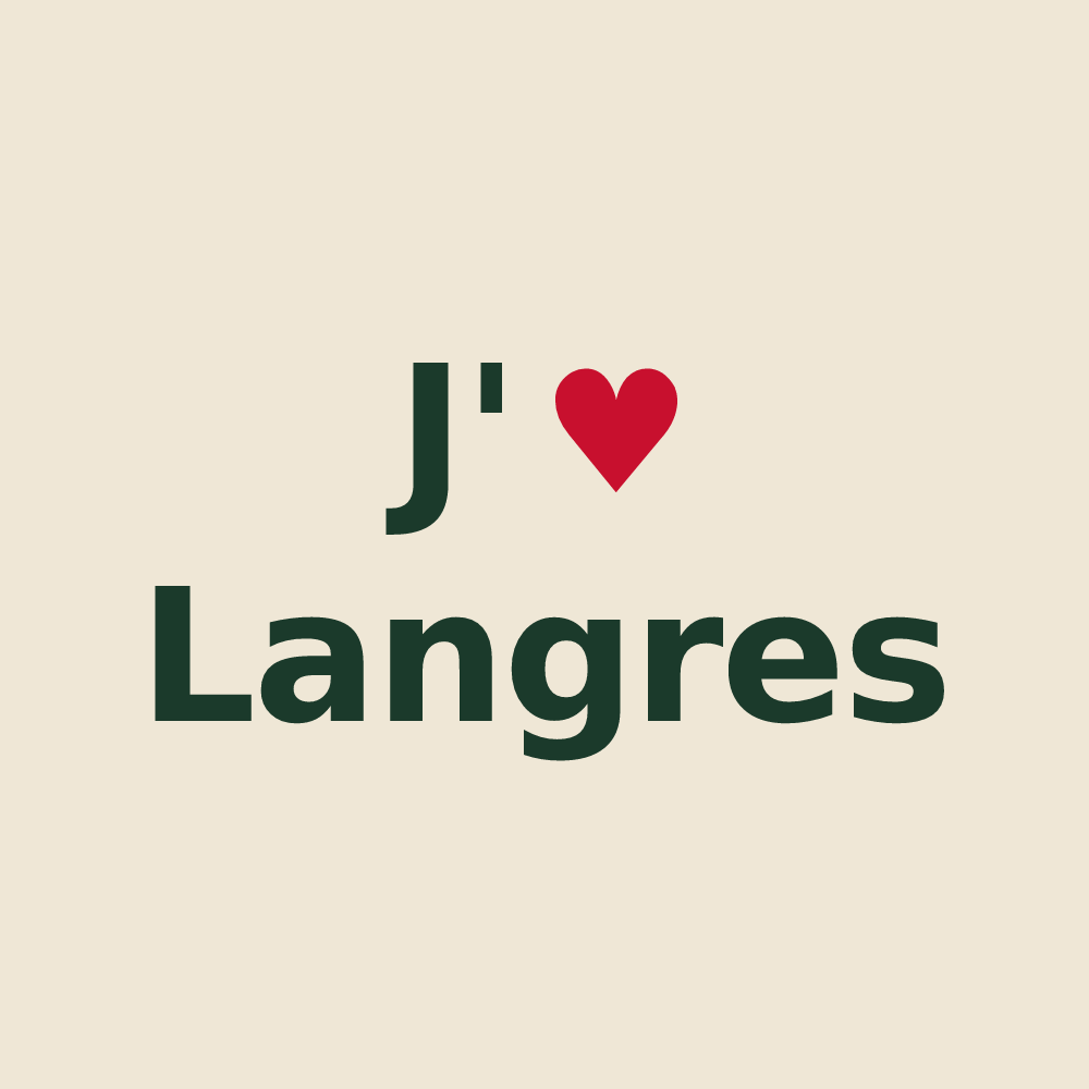 Tote bag personnalisé Langres — design J'aime Langres