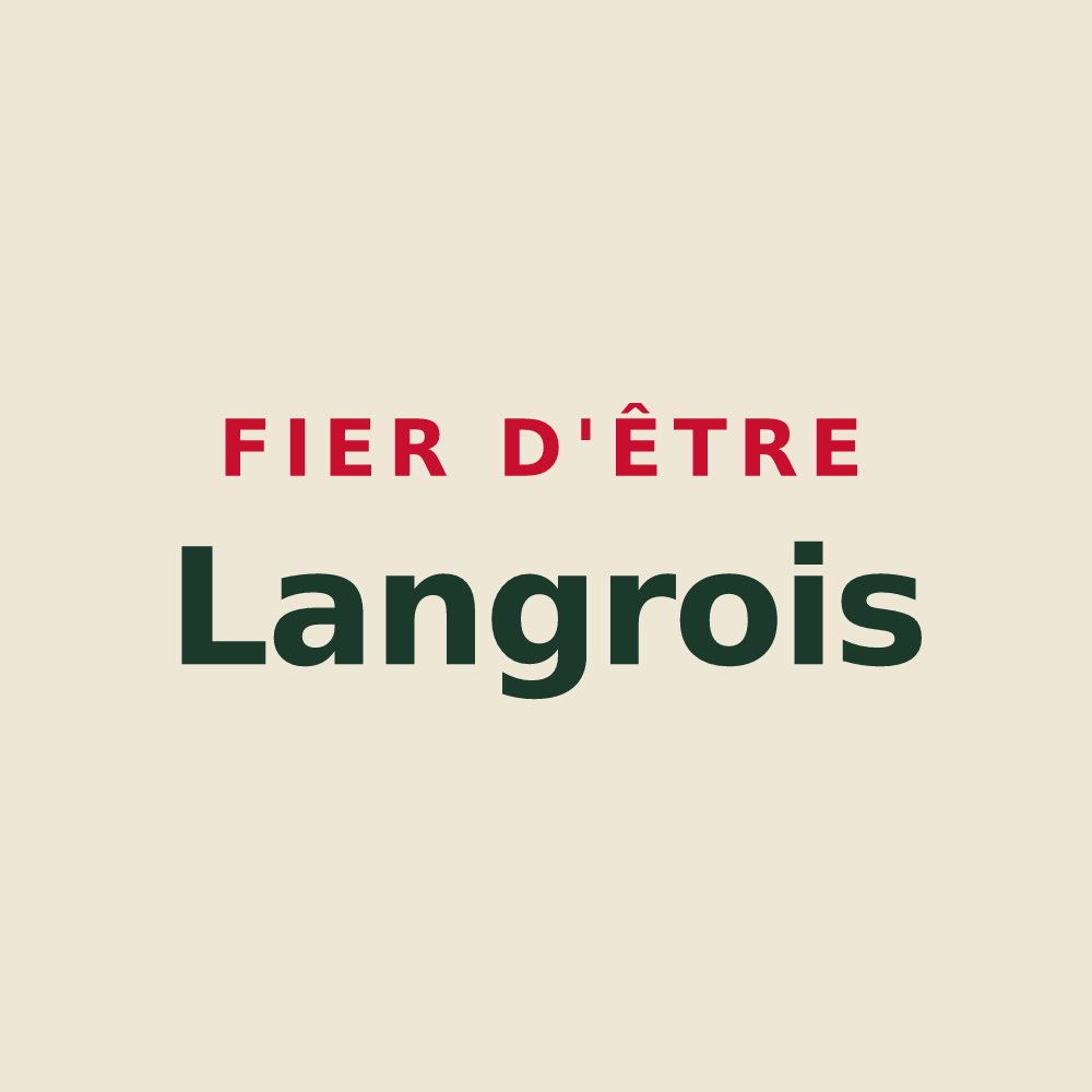 Tote bag « Fier d'être Langrois » — design pour Langres