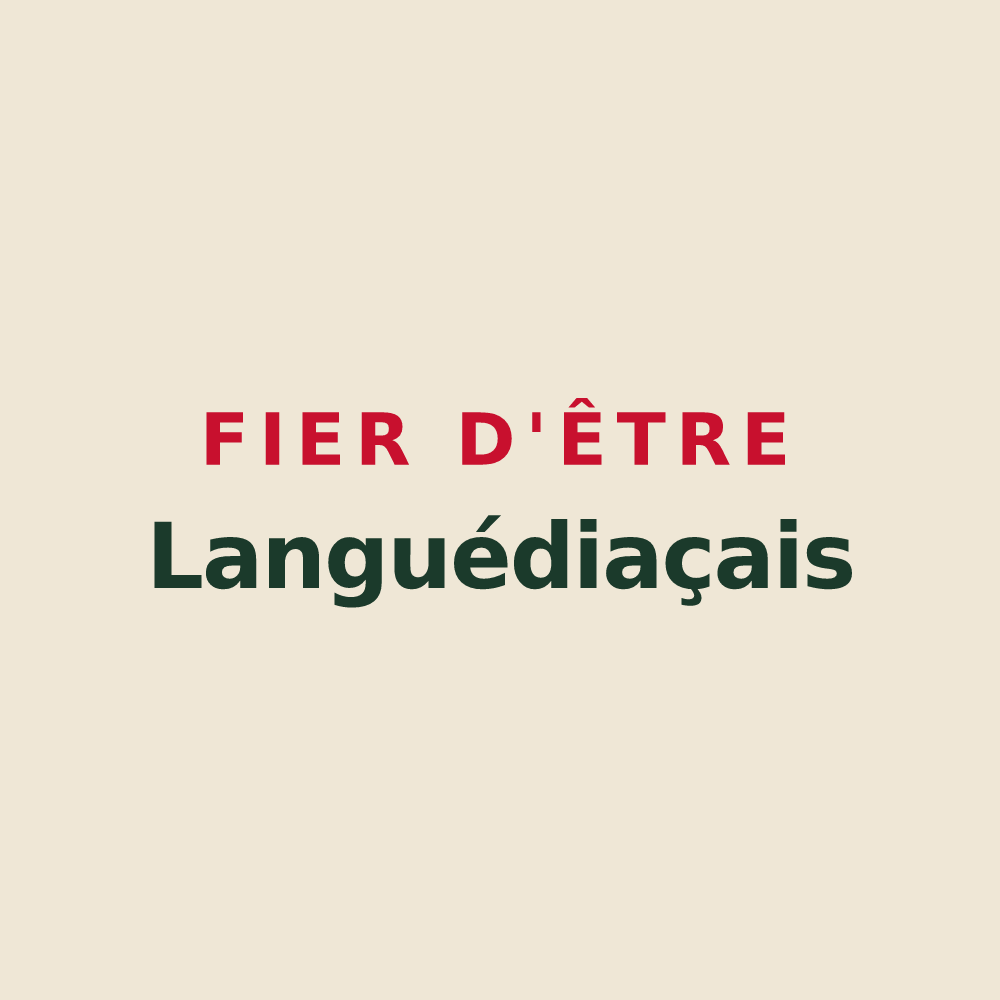 Tote bag « Fier d'être Languédiaçais » — design pour Languédias