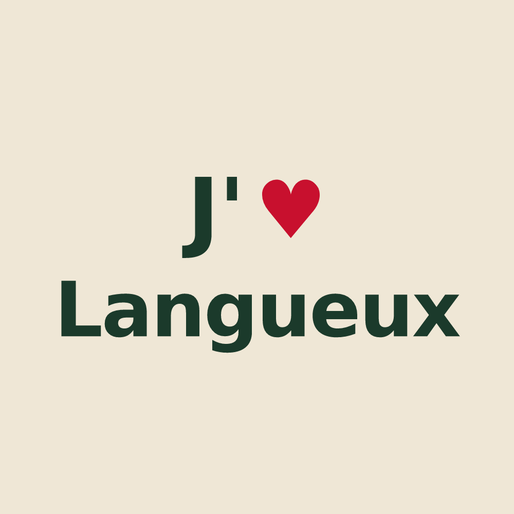 Tote bag personnalisé Langueux — design J'aime Langueux