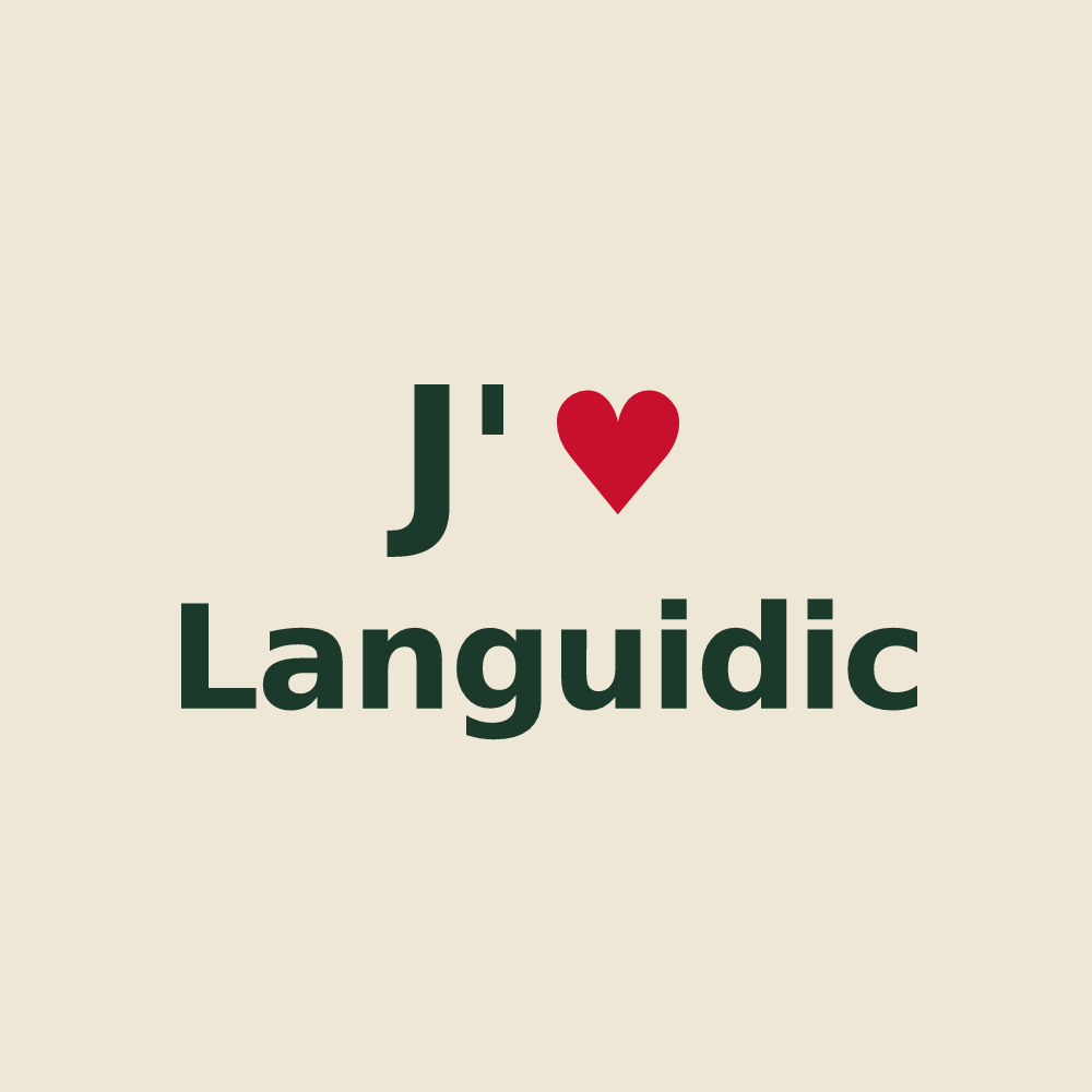 Tote bag personnalisé Languidic — design J'aime Languidic