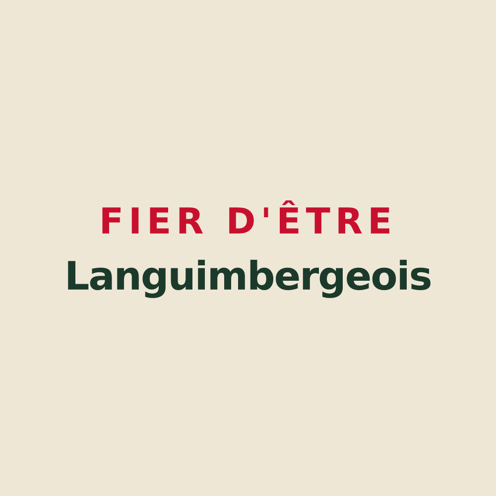 Tote bag « Fier d'être Languimbergeois » — design pour Languimberg
