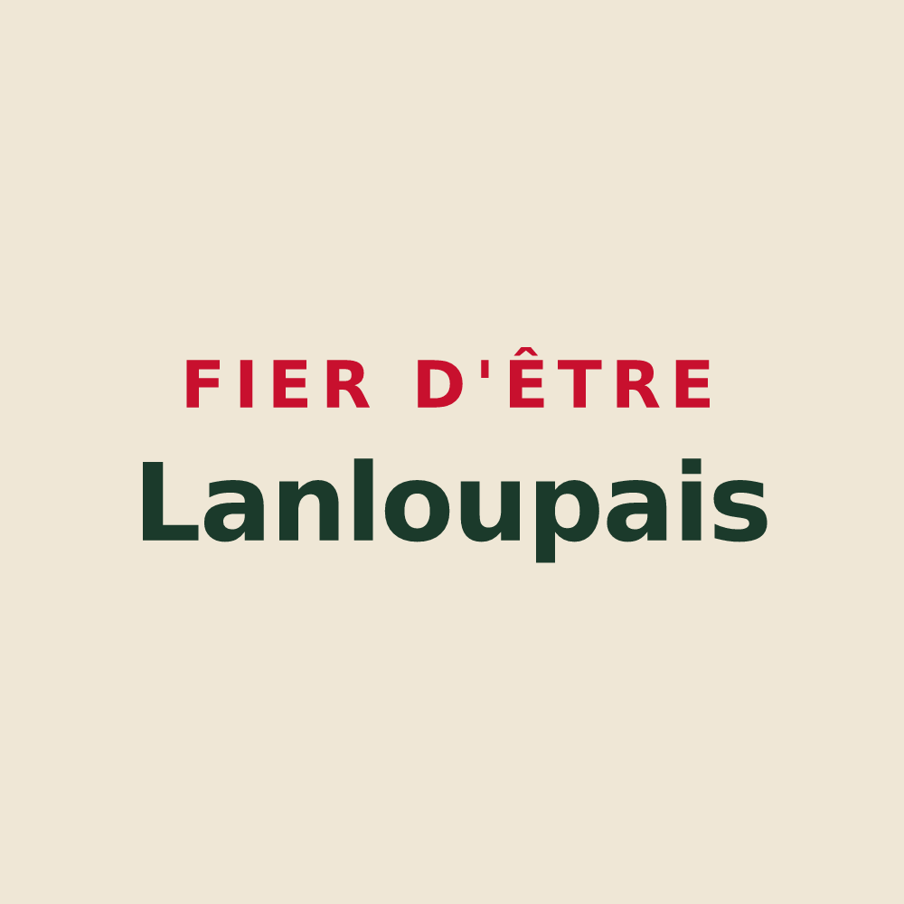 Tote bag « Fier d'être Lanloupais » — design pour Lanloup