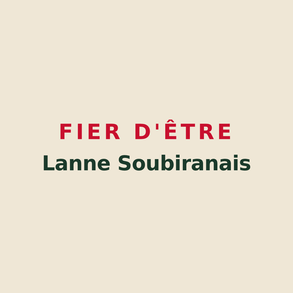 Tote bag « Fier d'être Lanne Soubiranais » — design pour Lanne-Soubiran