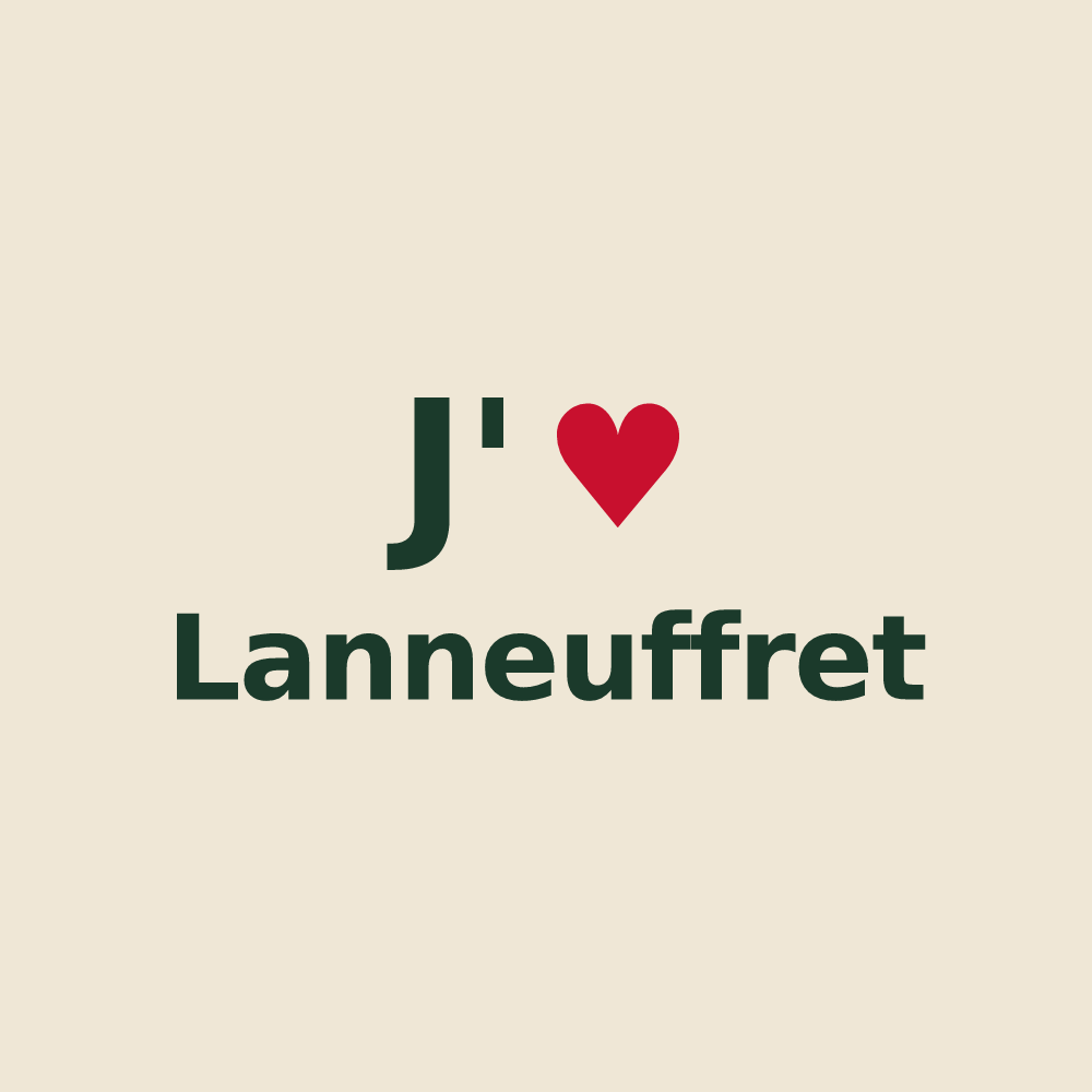 Tote bag personnalisé Lanneuffret — design J'aime Lanneuffret