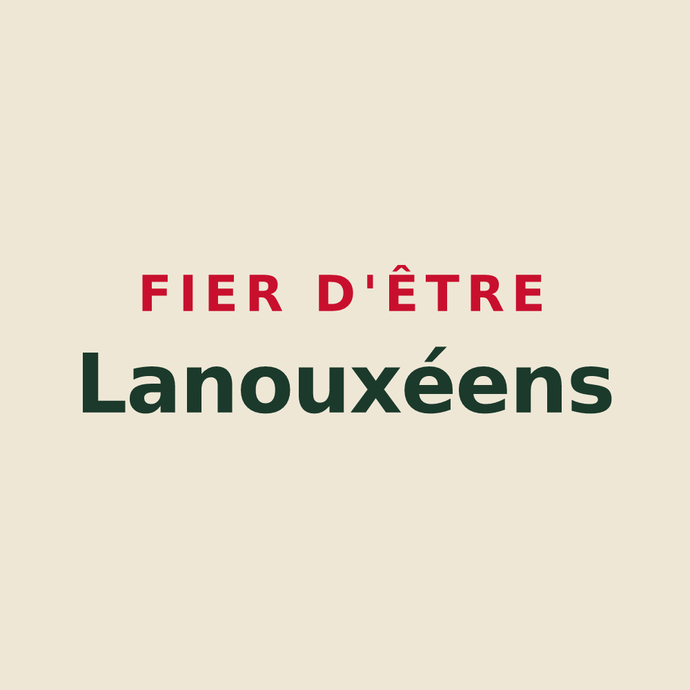 Tote bag « Fier d'être Lanouxéens » — design pour Lanoux