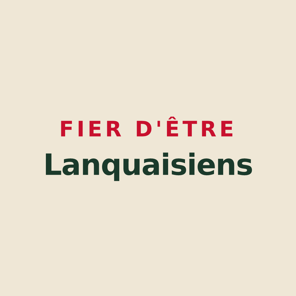Tote bag « Fier d'être Lanquaisiens » — design pour Lanquais