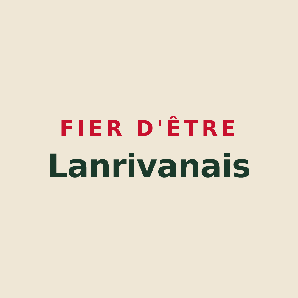 Tote bag « Fier d'être Lanrivanais » — design pour Lanrivain