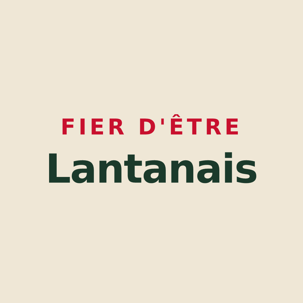 Tote bag « Fier d'être Lantanais » — design pour Lanta