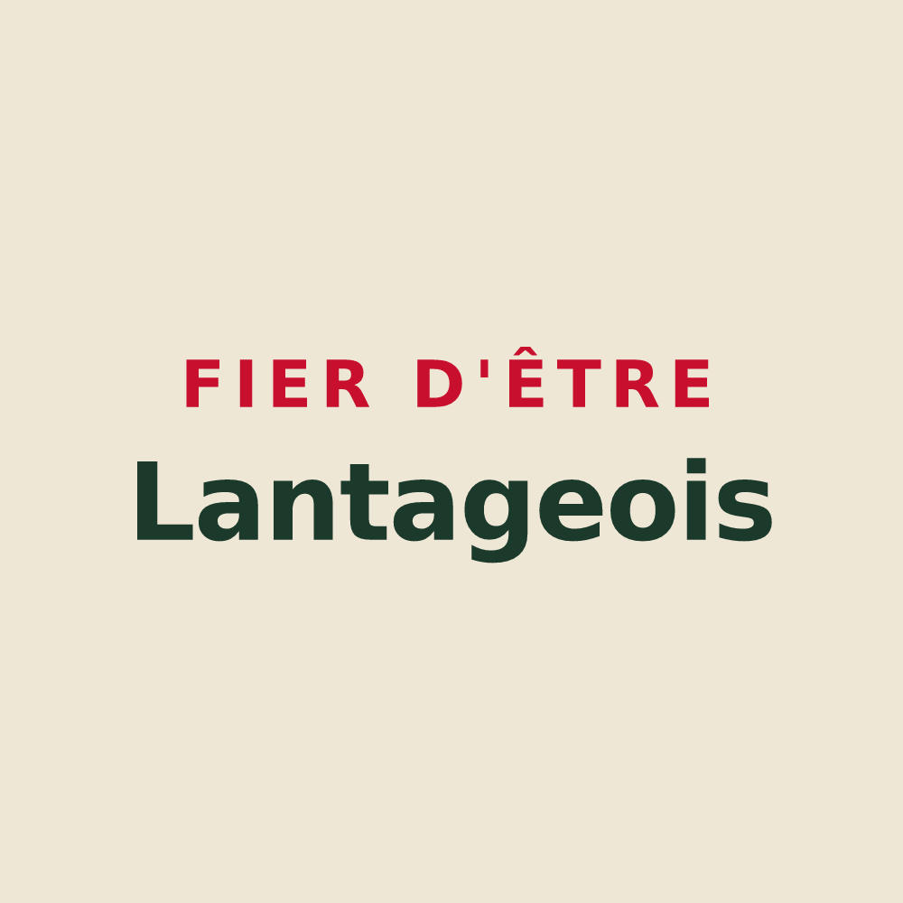 Tote bag « Fier d'être Lantageois » — design pour Lantages