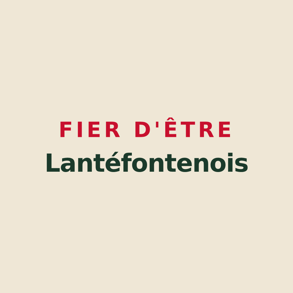 Tote bag « Fier d'être Lantéfontenois » — design pour Lantéfontaine