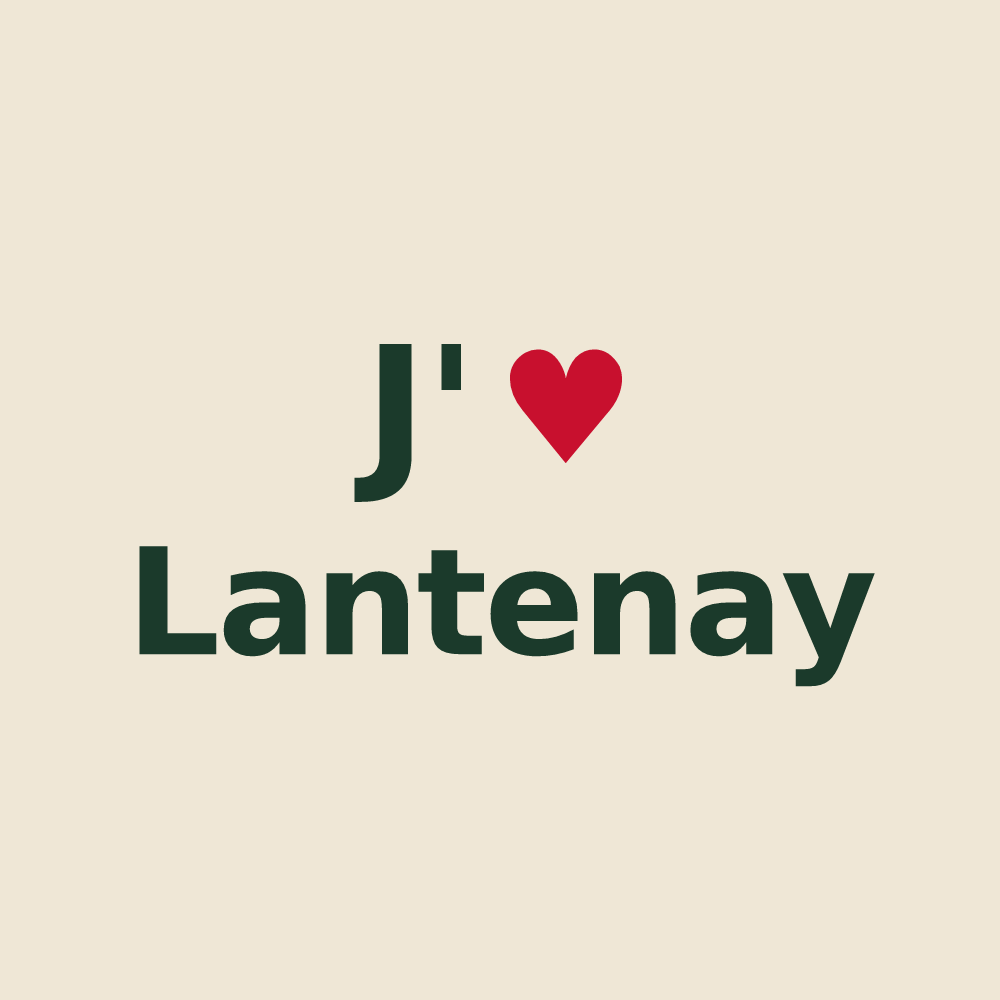 Tote bag personnalisé Lantenay — design J'aime Lantenay