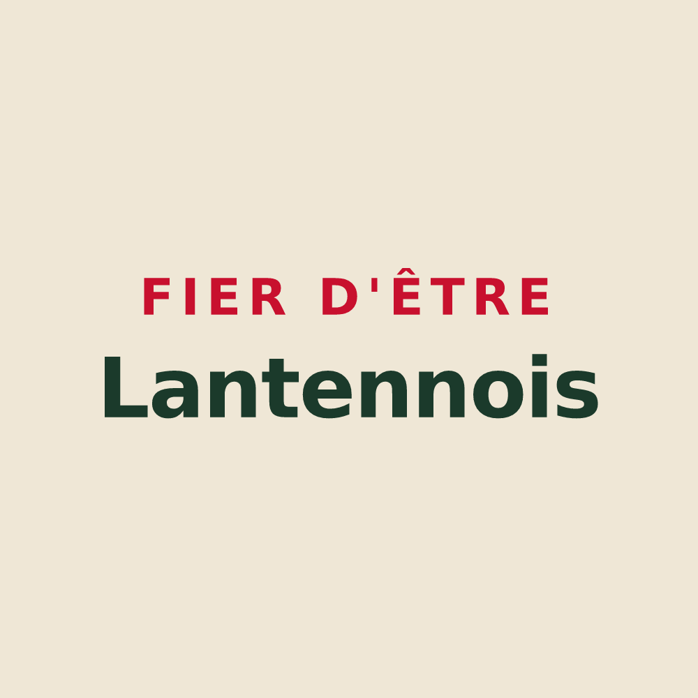 Tote bag « Fier d'être Lantennois » — design pour Lantenne-Vertière
