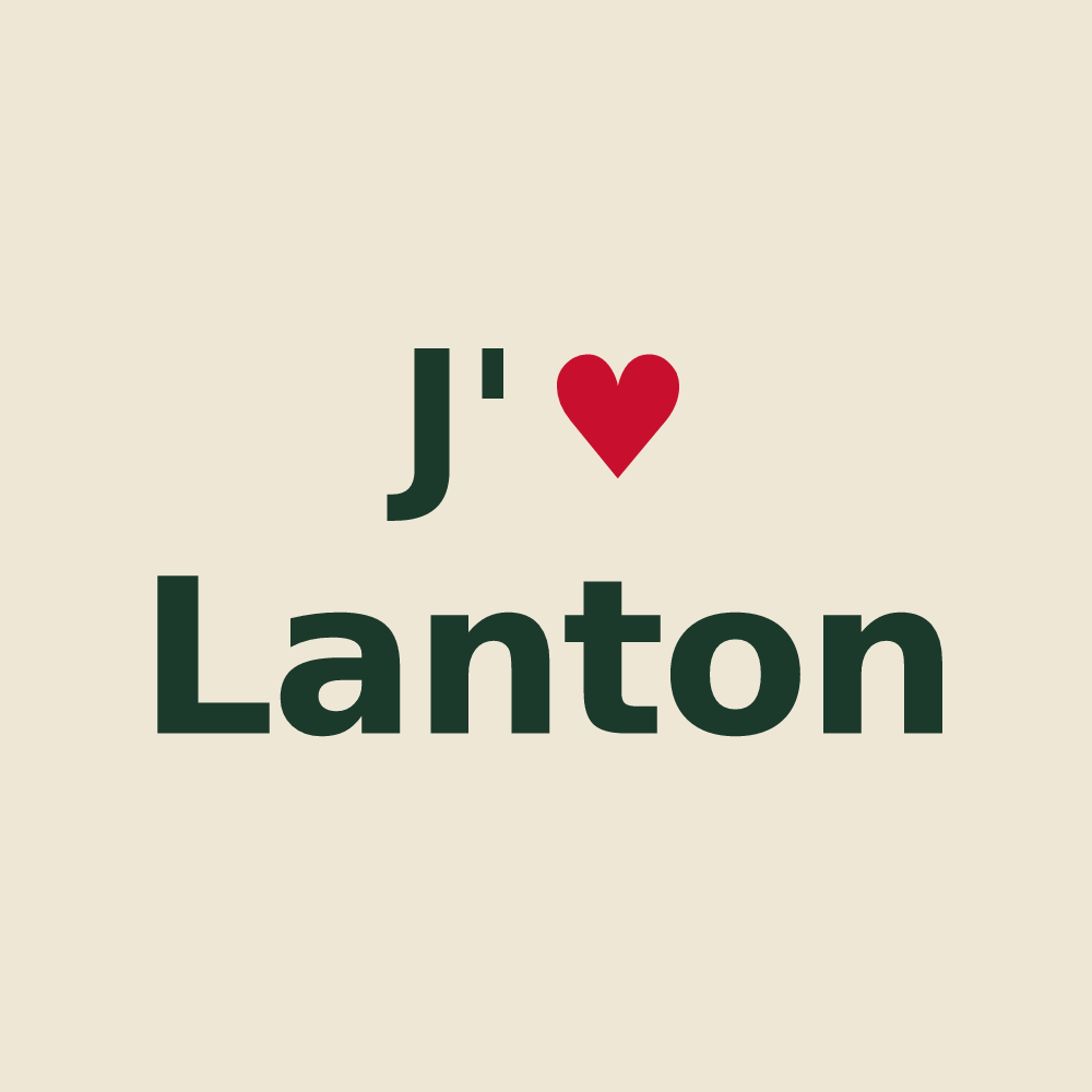 Tote bag personnalisé Lanton — design J'aime Lanton