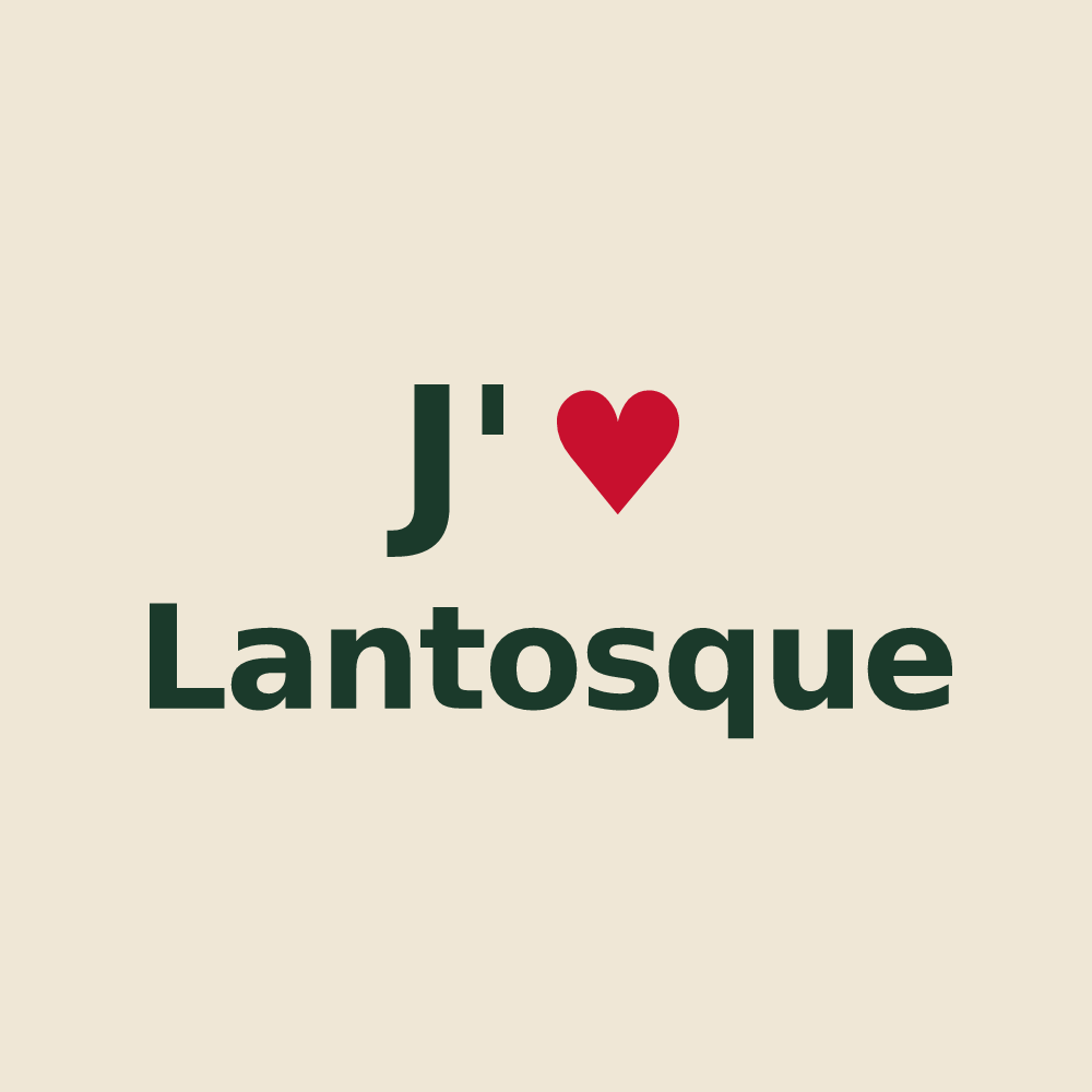 Tote bag personnalisé Lantosque — design J'aime Lantosque