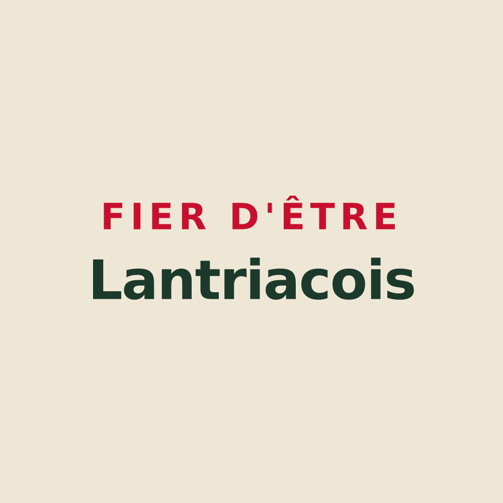 Tote bag « Fier d'être Lantriacois » — design pour Lantriac