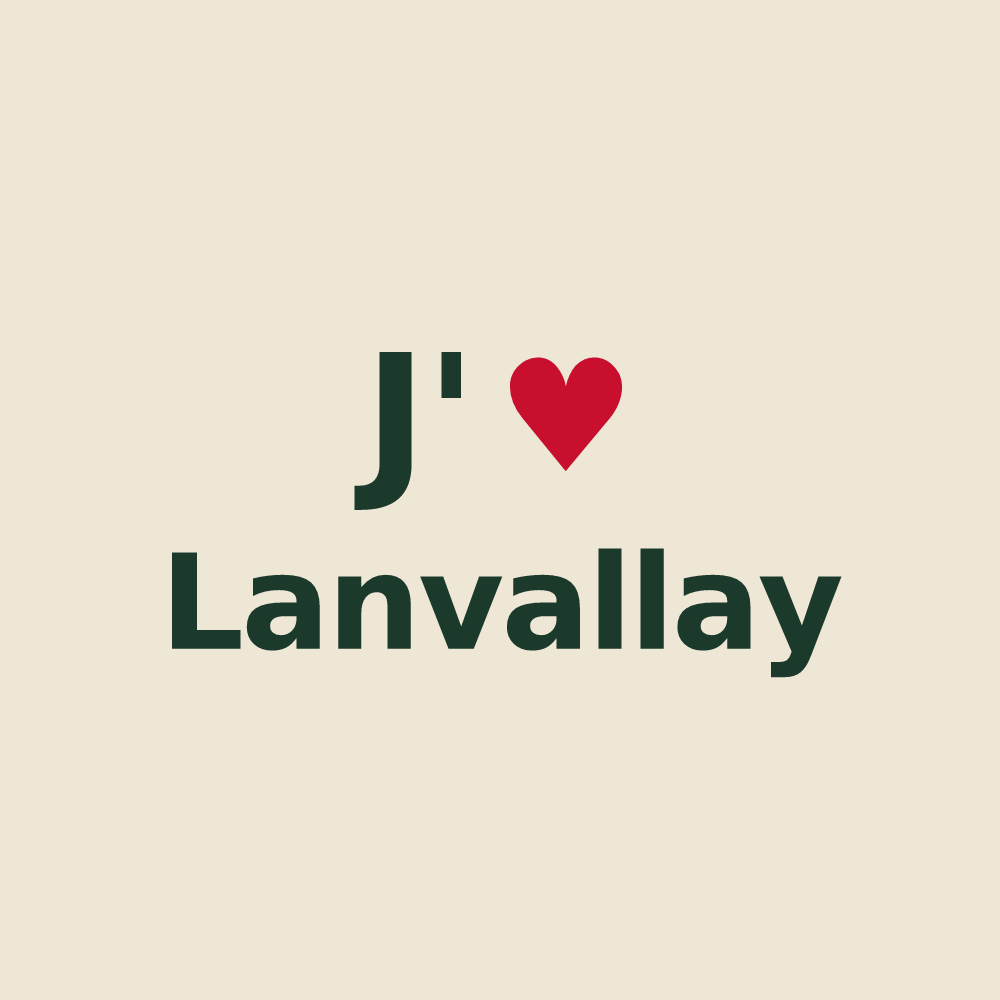 Tote bag personnalisé Lanvallay — design J'aime Lanvallay