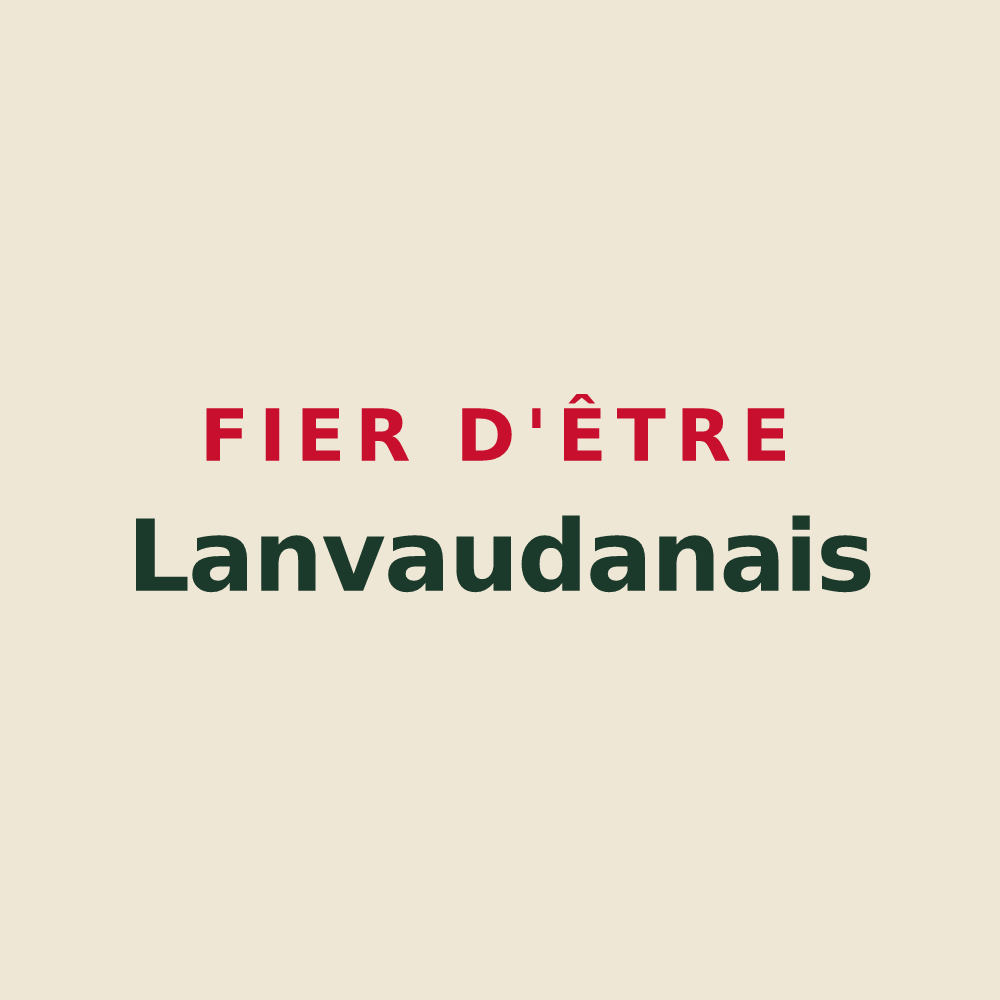 Tote bag « Fier d'être Lanvaudanais » — design pour Lanvaudan