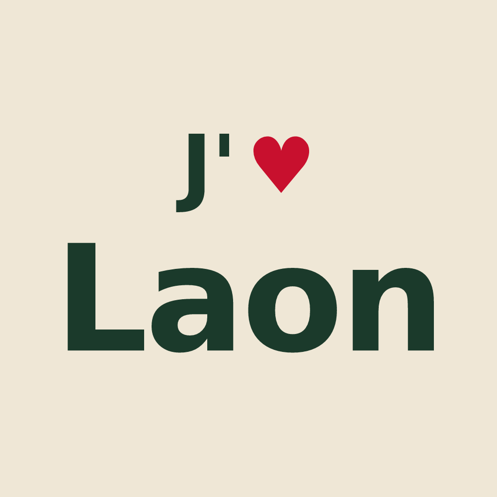 Tote bag personnalisé Laon — design J'aime Laon