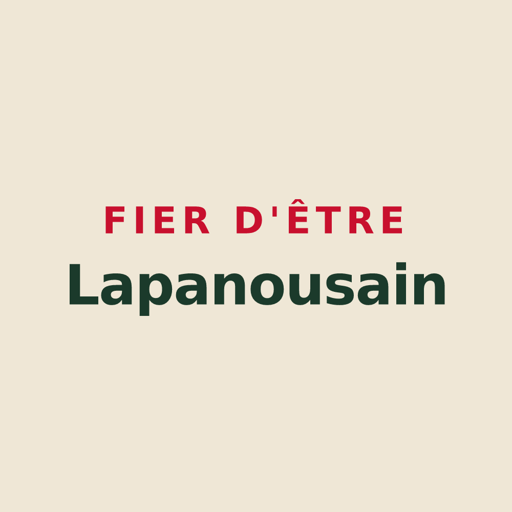 Tote bag « Fier d'être Lapanousain » — design pour Lapanouse-de-Cernon