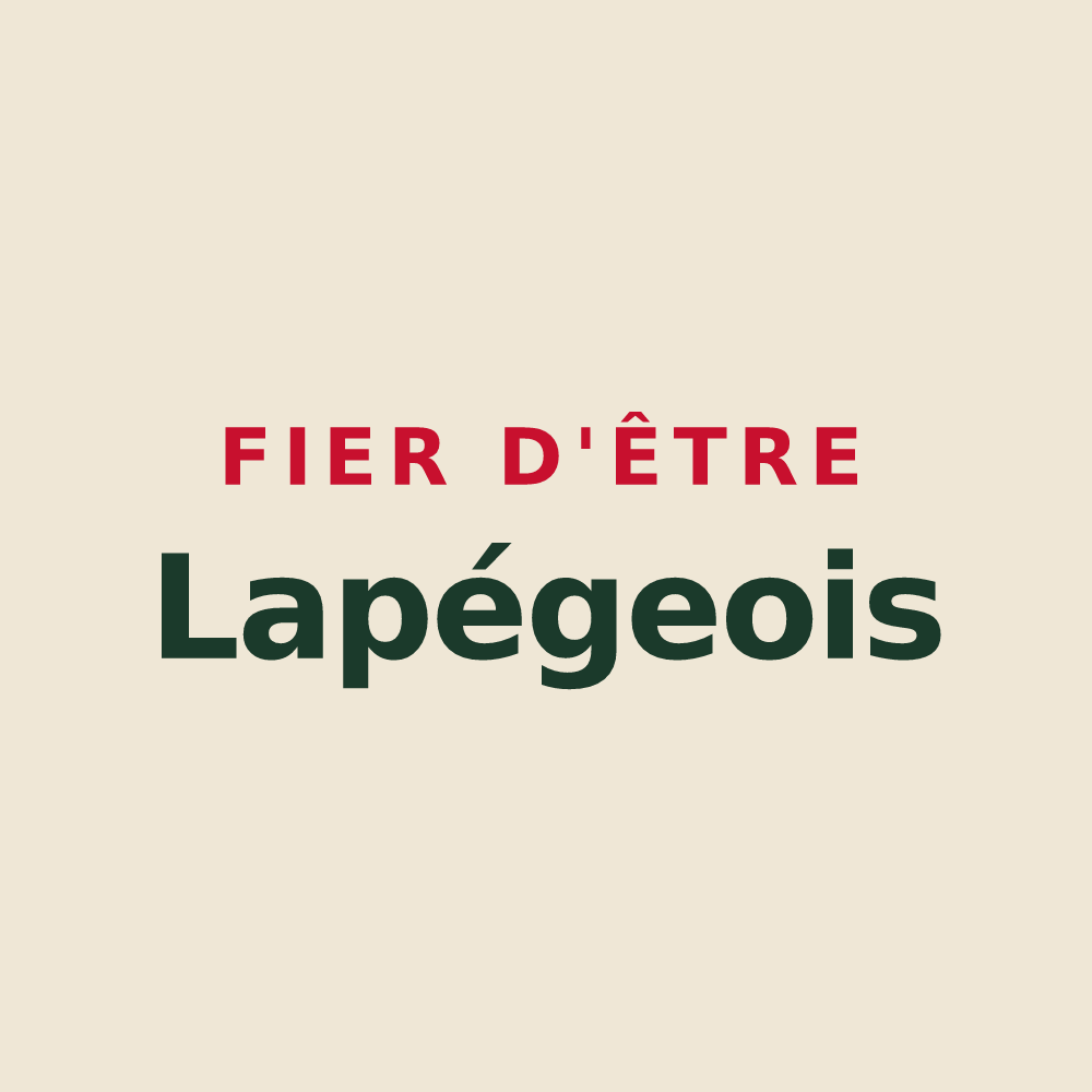 Tote bag « Fier d'être Lapégeois » — design pour Lapège
