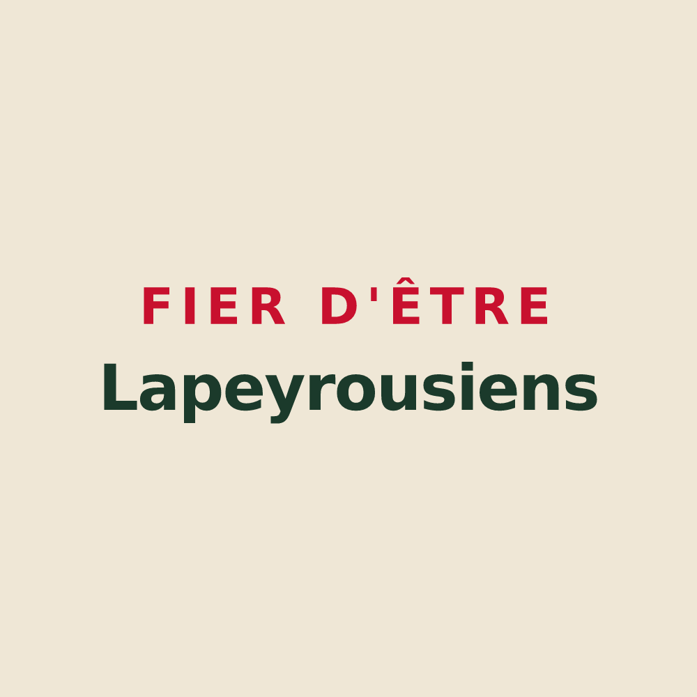 Tote bag « Fier d'être Lapeyrousiens » — design pour Lapeyrouse-Fossat