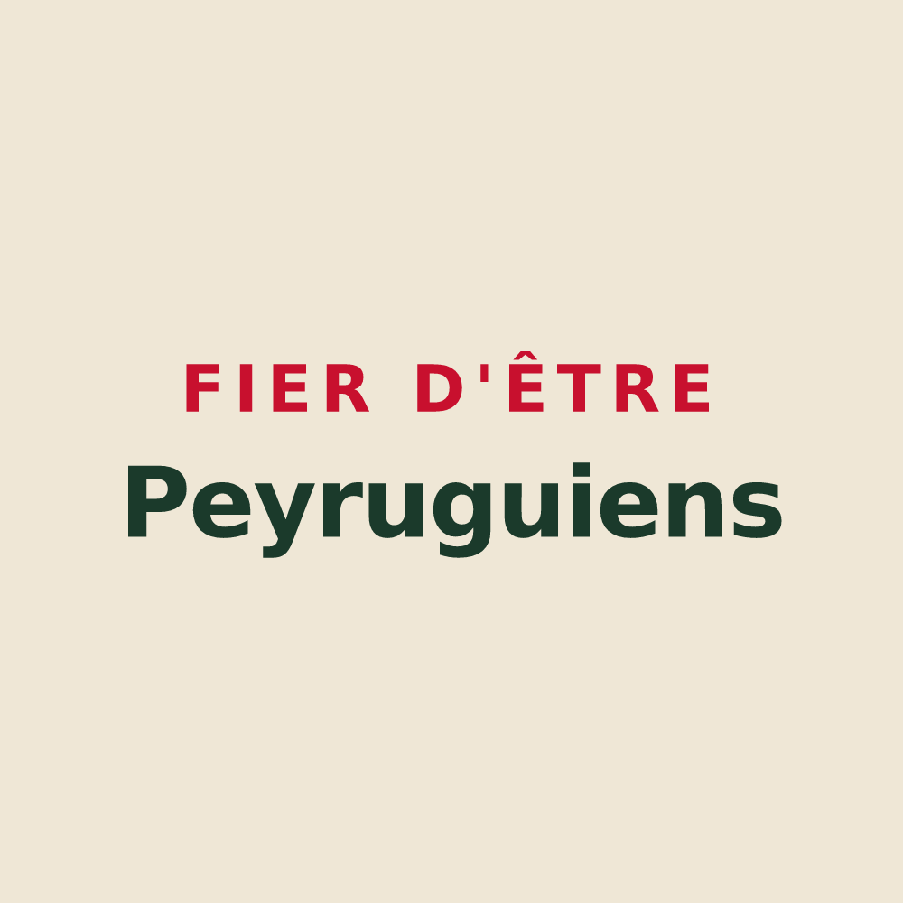 Tote bag « Fier d'être Peyruguiens » — design pour Lapeyrugue