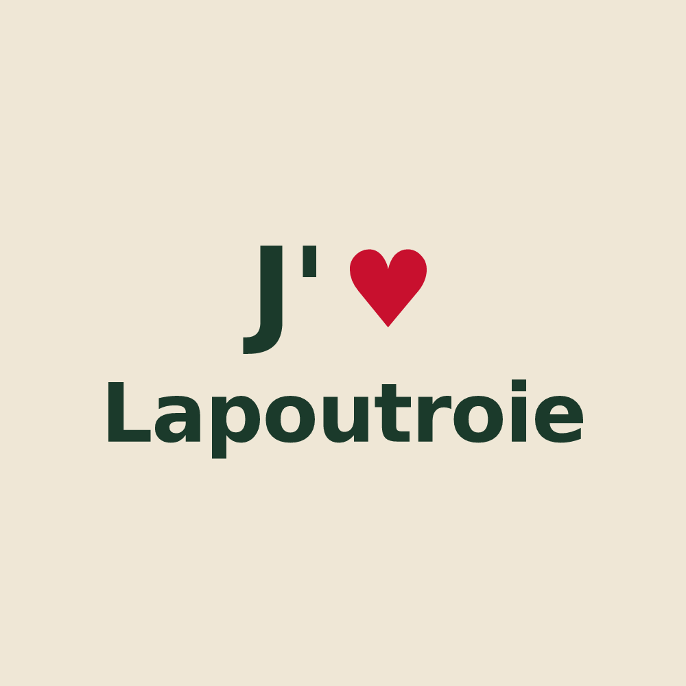 Tote bag personnalisé Lapoutroie — design J'aime Lapoutroie