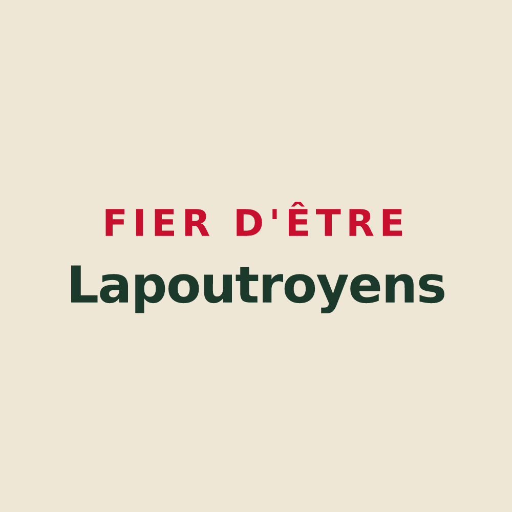 Tote bag « Fier d'être Lapoutroyens » — design pour Lapoutroie