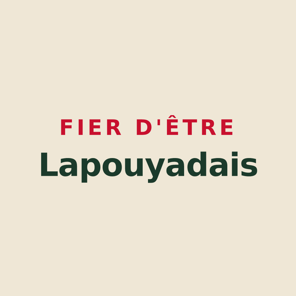 Tote bag « Fier d'être Lapouyadais » — design pour Lapouyade