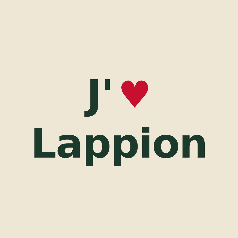 Tote bag personnalisé Lappion — design J'aime Lappion