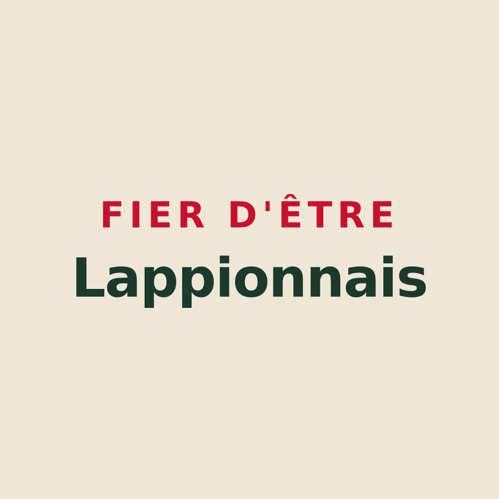 Tote bag « Fier d'être Lappionnais » — design pour Lappion