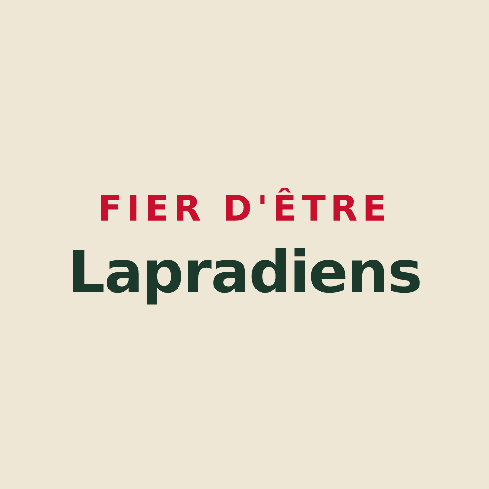 Tote bag « Fier d'être Lapradiens » — design pour Laprade