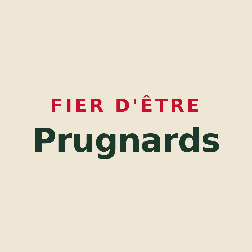 Tote bag « Fier d'être Prugnards » — design pour Laprugne