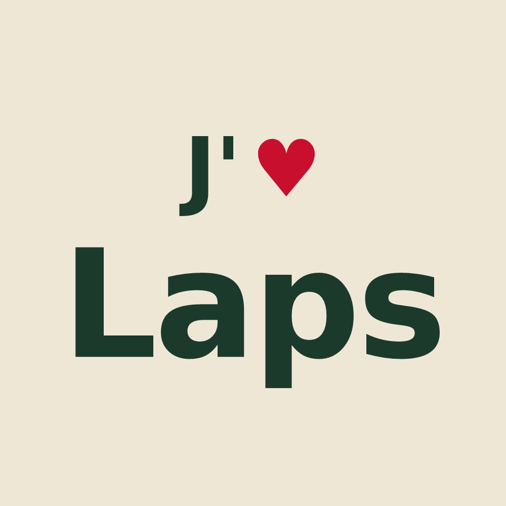 Tote bag personnalisé Laps — design J'aime Laps