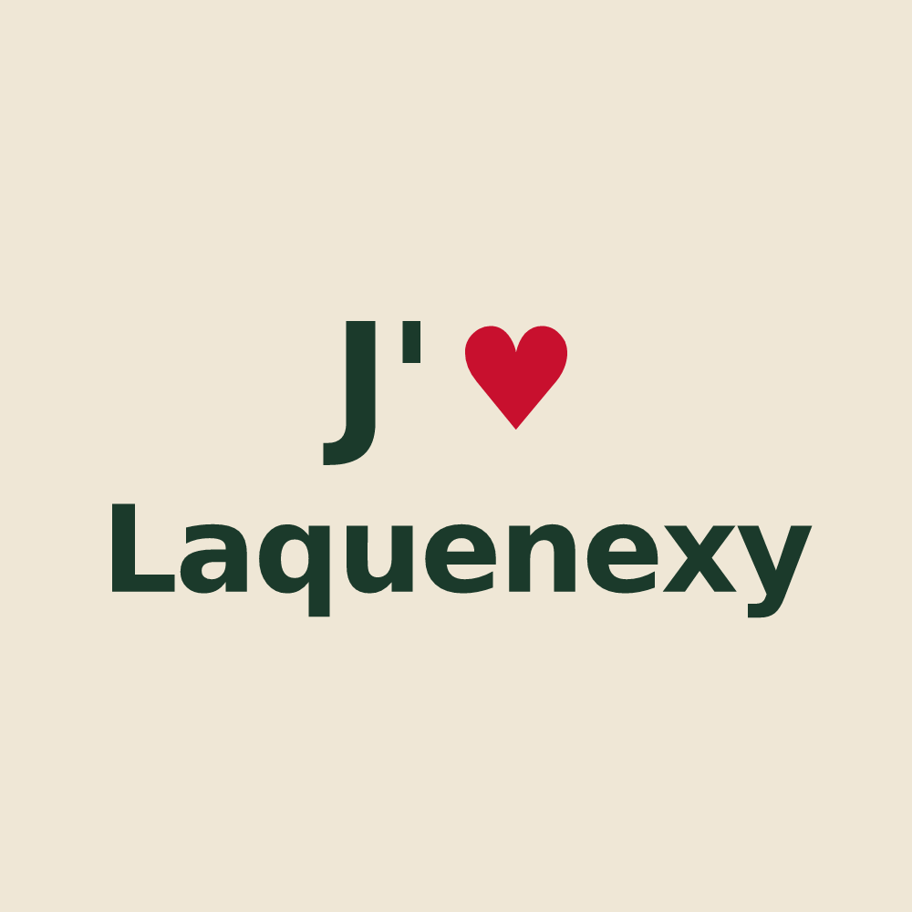 Tote bag personnalisé Laquenexy — design J'aime Laquenexy