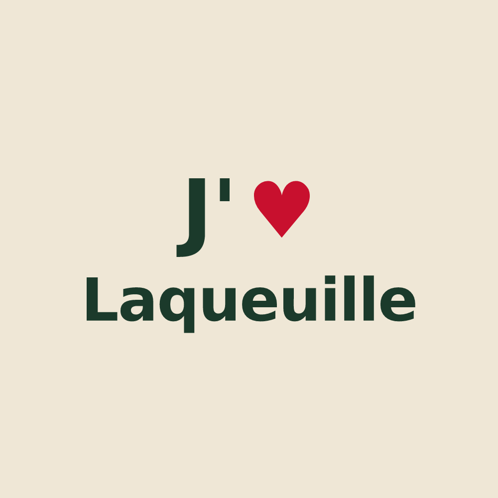 Tote bag personnalisé Laqueuille — design J'aime Laqueuille