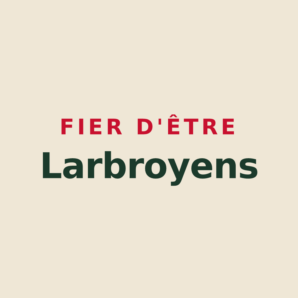 Tote bag « Fier d'être Larbroyens » — design pour Larbroye