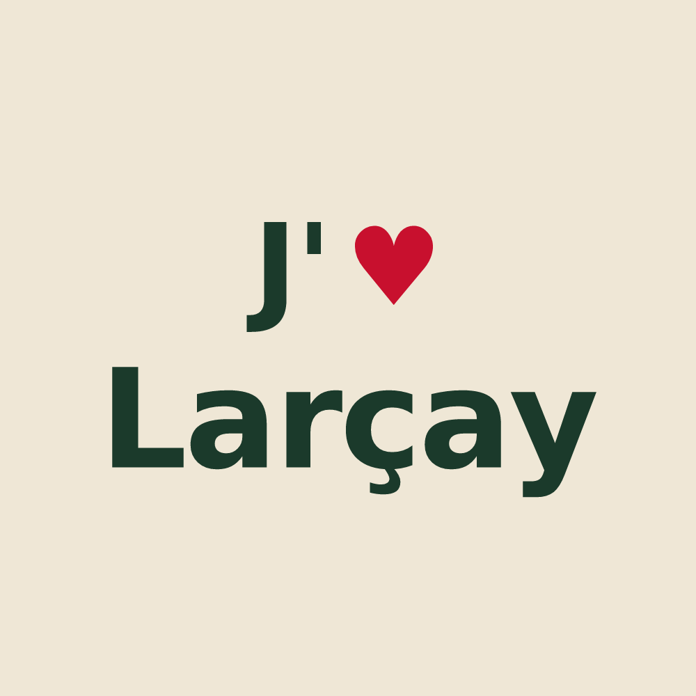 Tote bag personnalisé Larçay — design J'aime Larçay