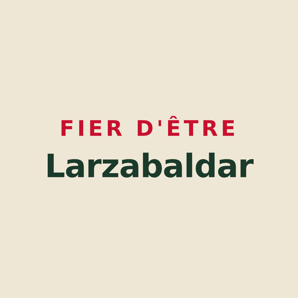Tote bag « Fier d'être Larzabaldar » — design pour Larceveau-Arros-Cibits