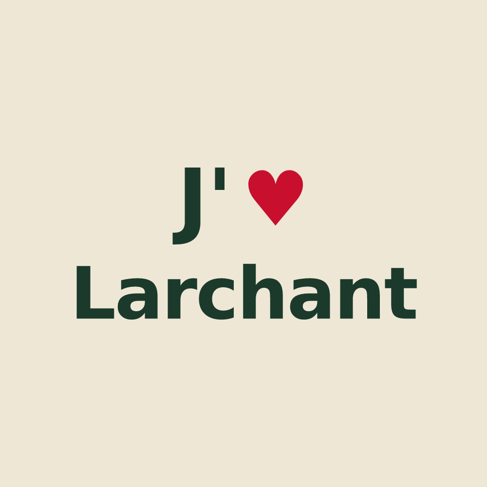 Tote bag personnalisé Larchant — design J'aime Larchant