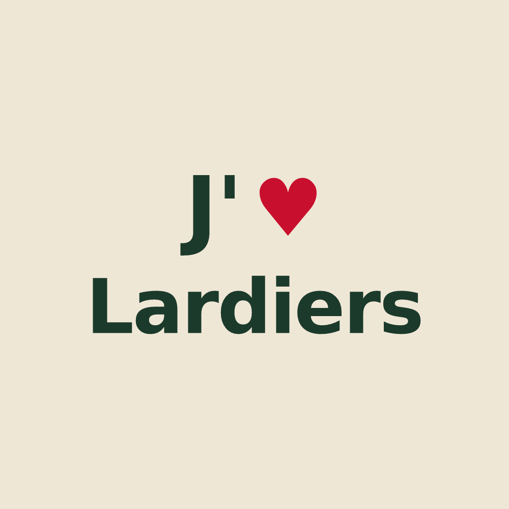 Tote bag personnalisé Lardiers — design J'aime Lardiers