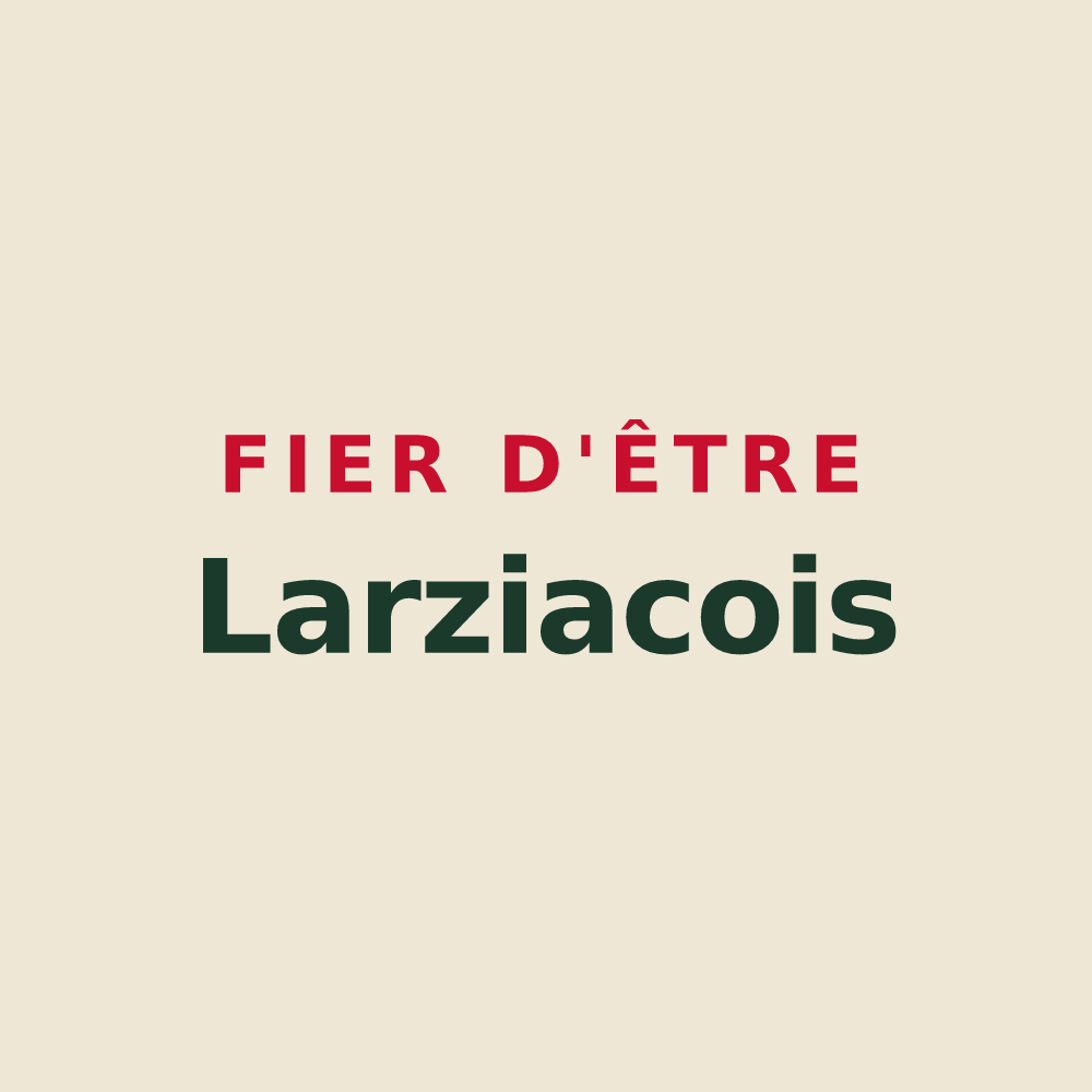 Tote bag « Fier d'être Larziacois » — design pour Lardy