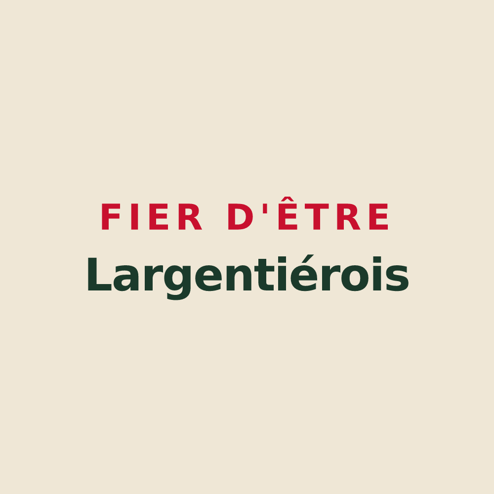 Tote bag « Fier d'être Largentiérois » — design pour Largentière