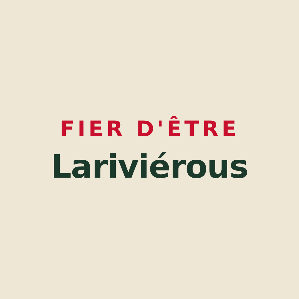 Tote bag « Fier d'être Lariviérous » — design pour Larivière