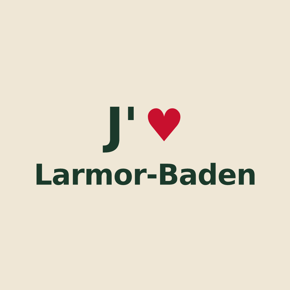 Tote bag personnalisé Larmor-Baden — design J'aime Larmor-Baden