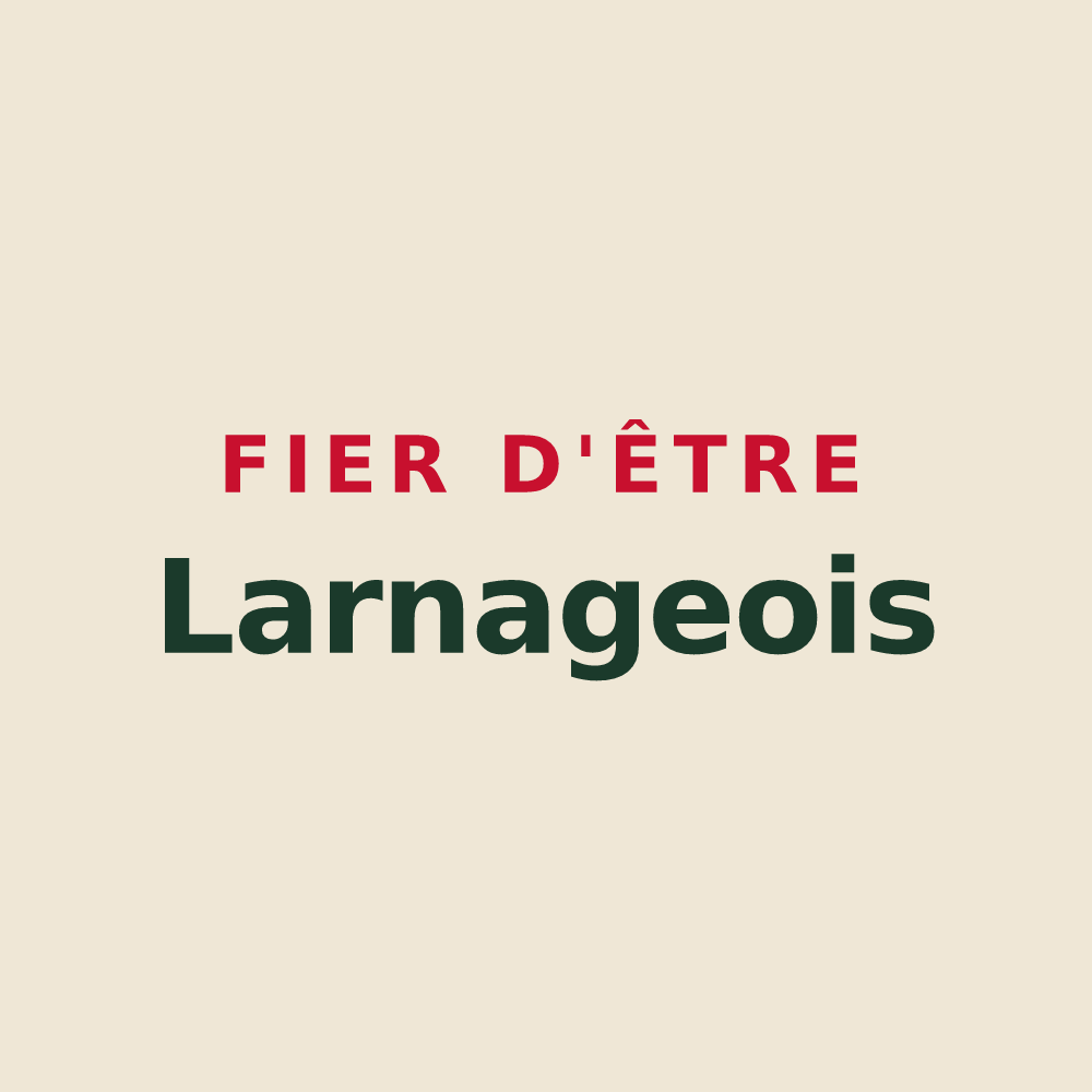 Tote bag « Fier d'être Larnageois » — design pour Larnage
