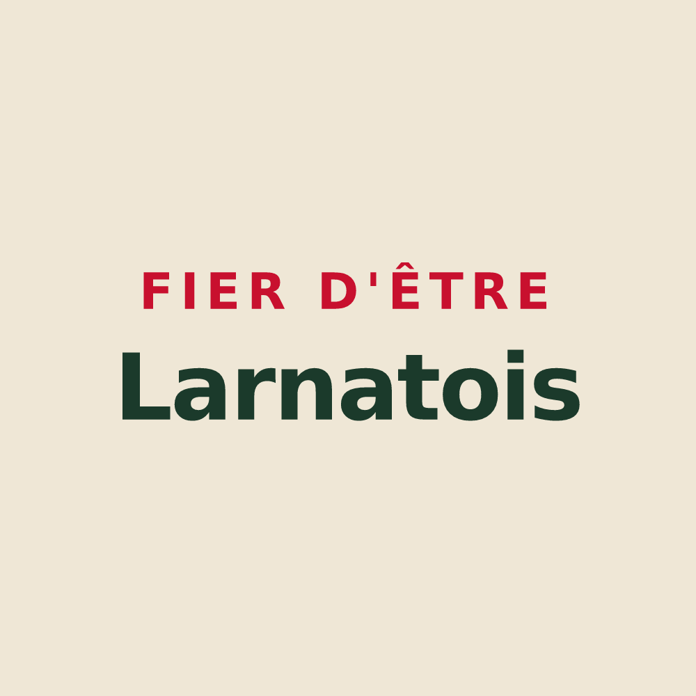 Tote bag « Fier d'être Larnatois » — design pour Larnat